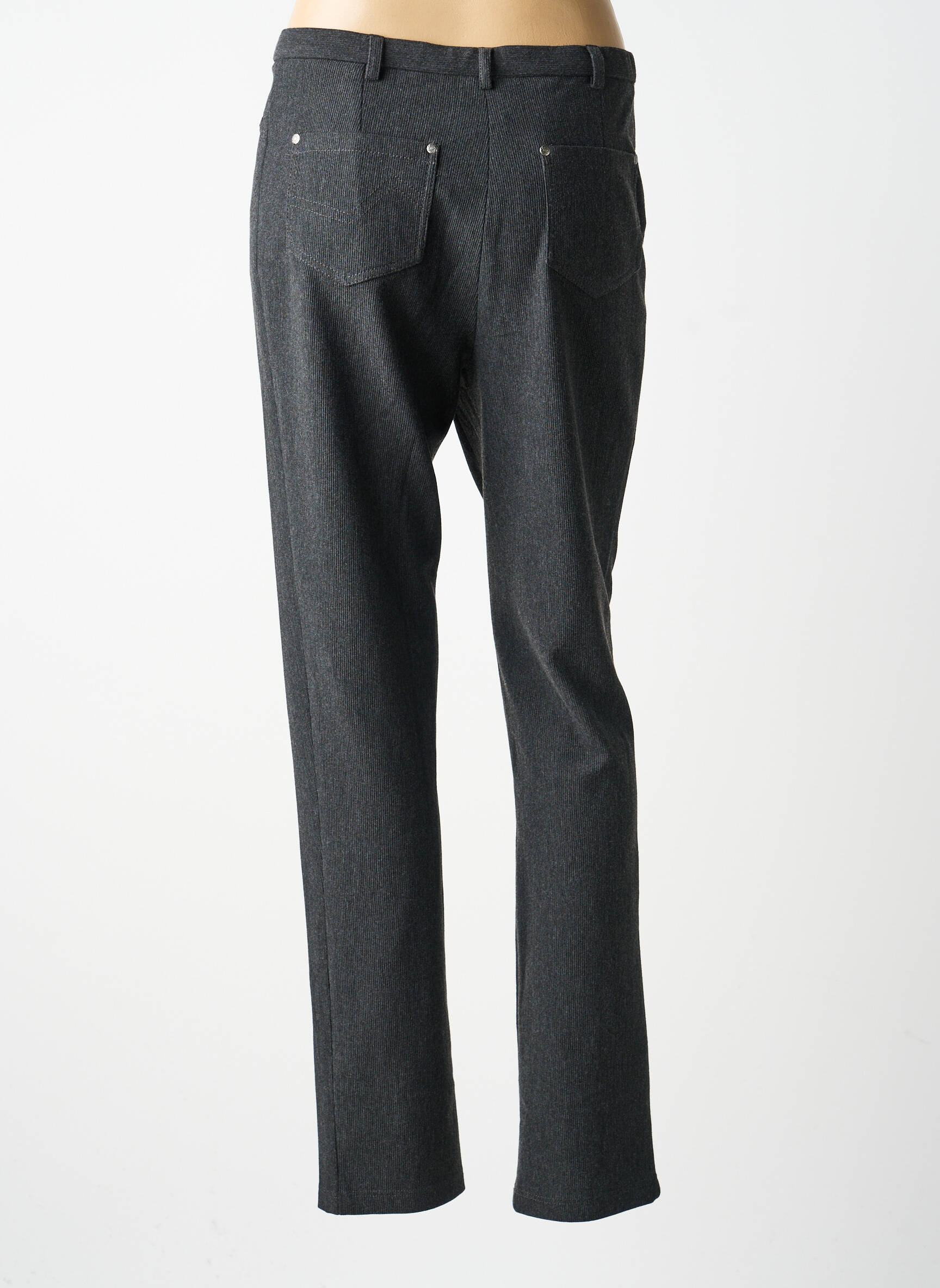 Pantalon slim stretch taille normale gris GUY DUBOUIS femme