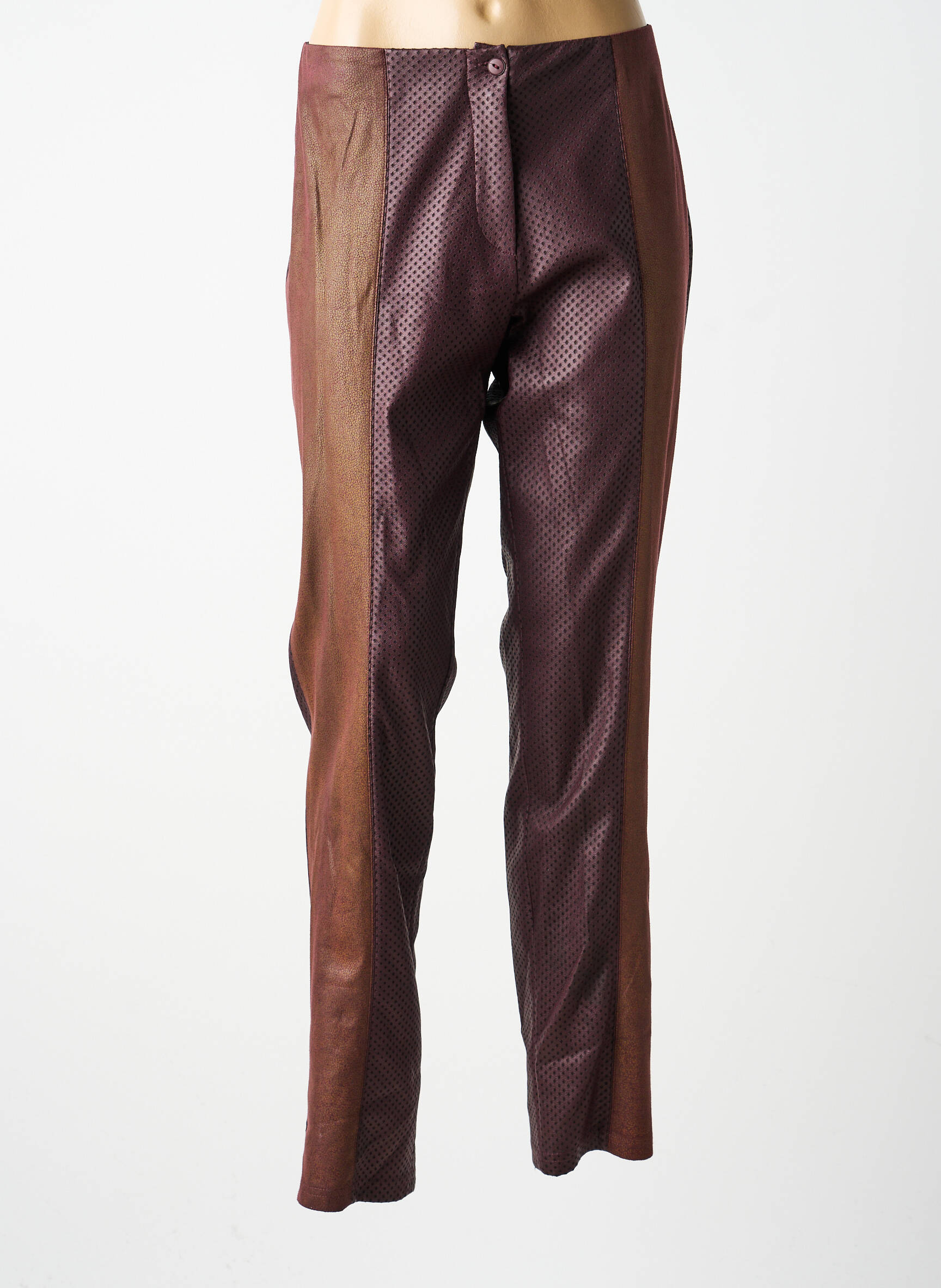 Pantalon slim taille normale taille normale violet FRANCE RIVOIRE femme