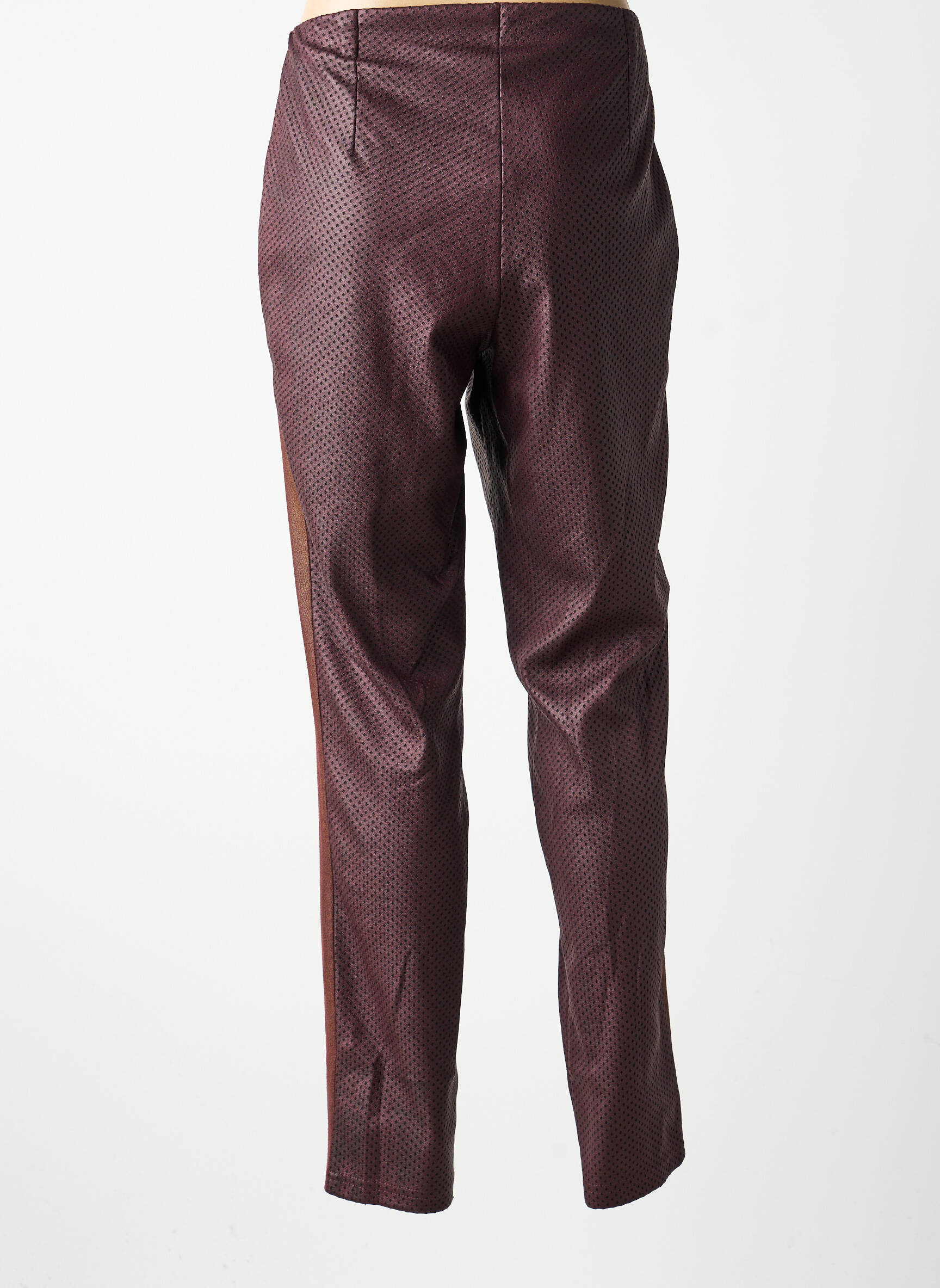 Pantalon slim taille normale taille normale violet FRANCE RIVOIRE femme