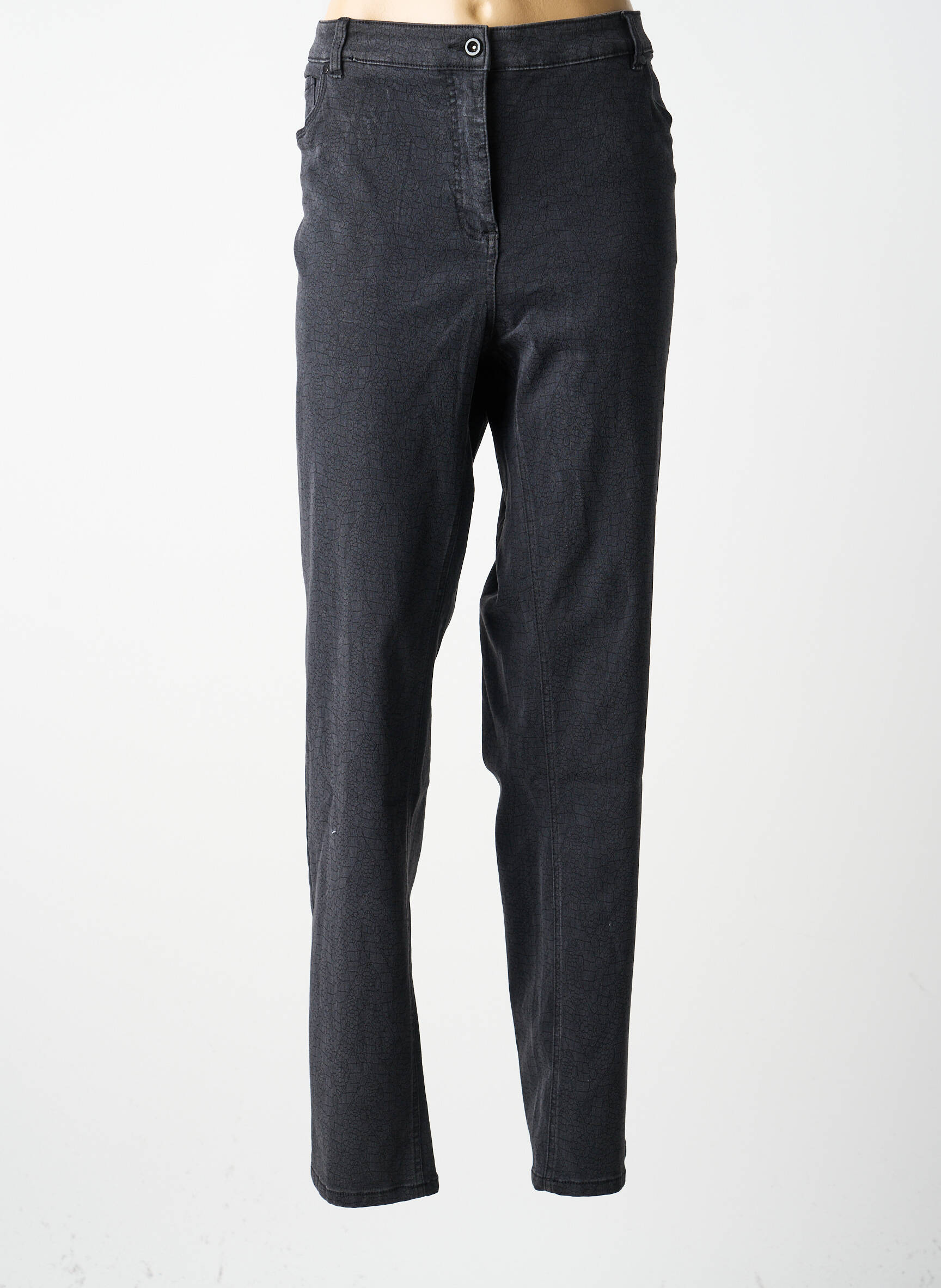 Jeans coupe slim stretch taille normale noir BRANDTEX femme