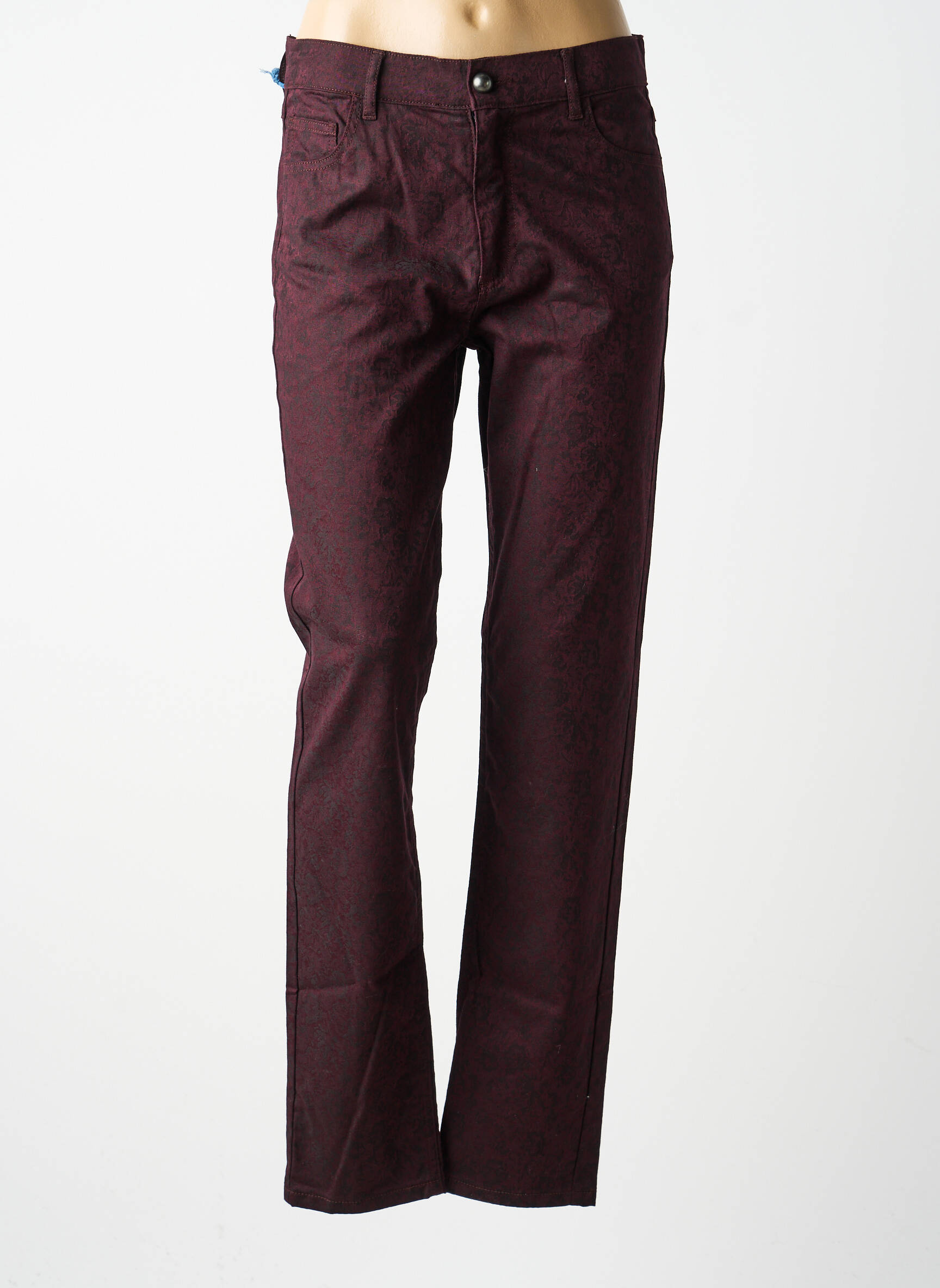 Pantalon slim taille normale taille normale violet QUATTRO femme