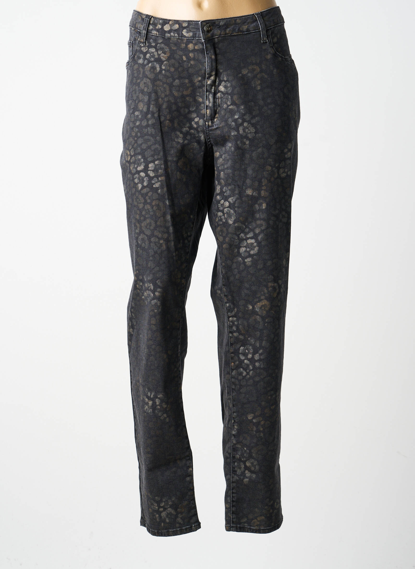 Pantalon slim taille normale taille normale vert MERI & ESCA femme