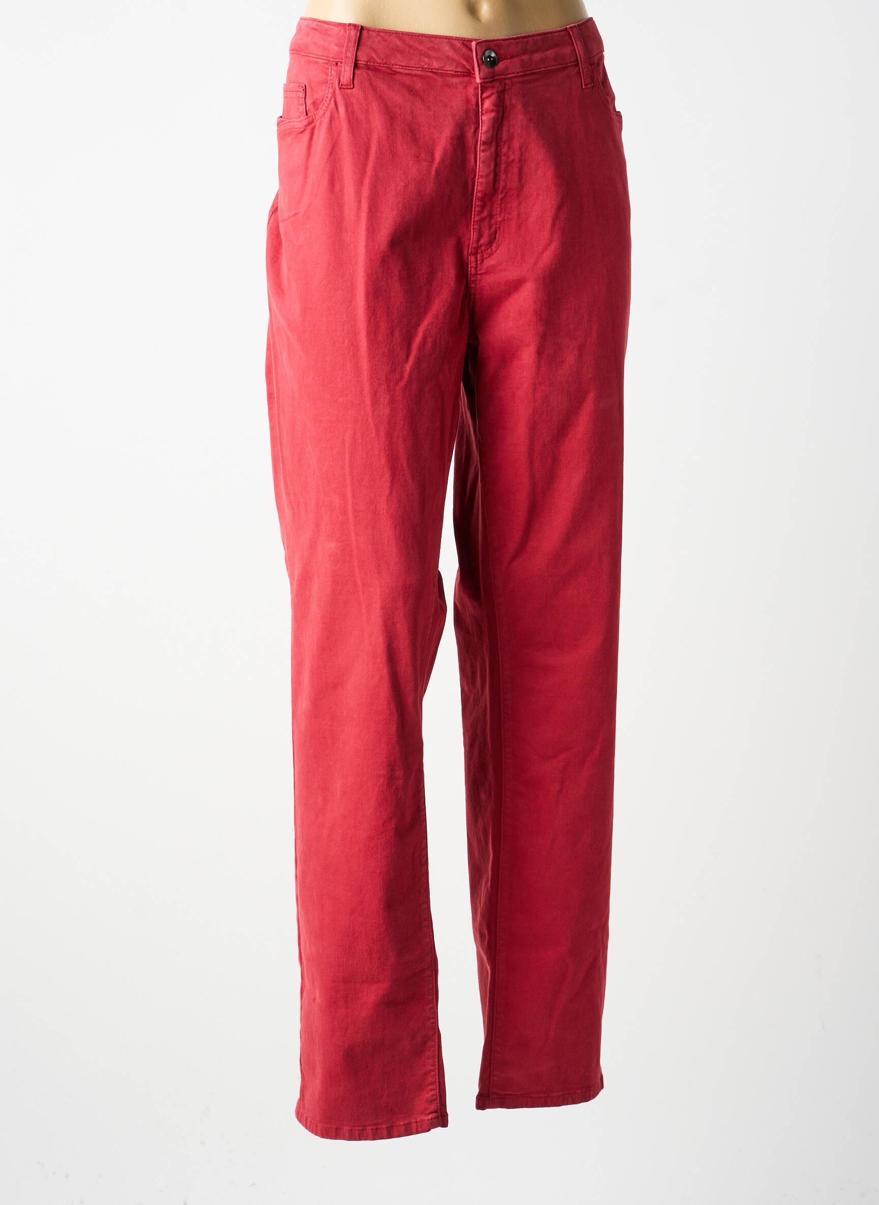 Pantalon slim taille normale taille normale rouge GUY DUBOUIS femme