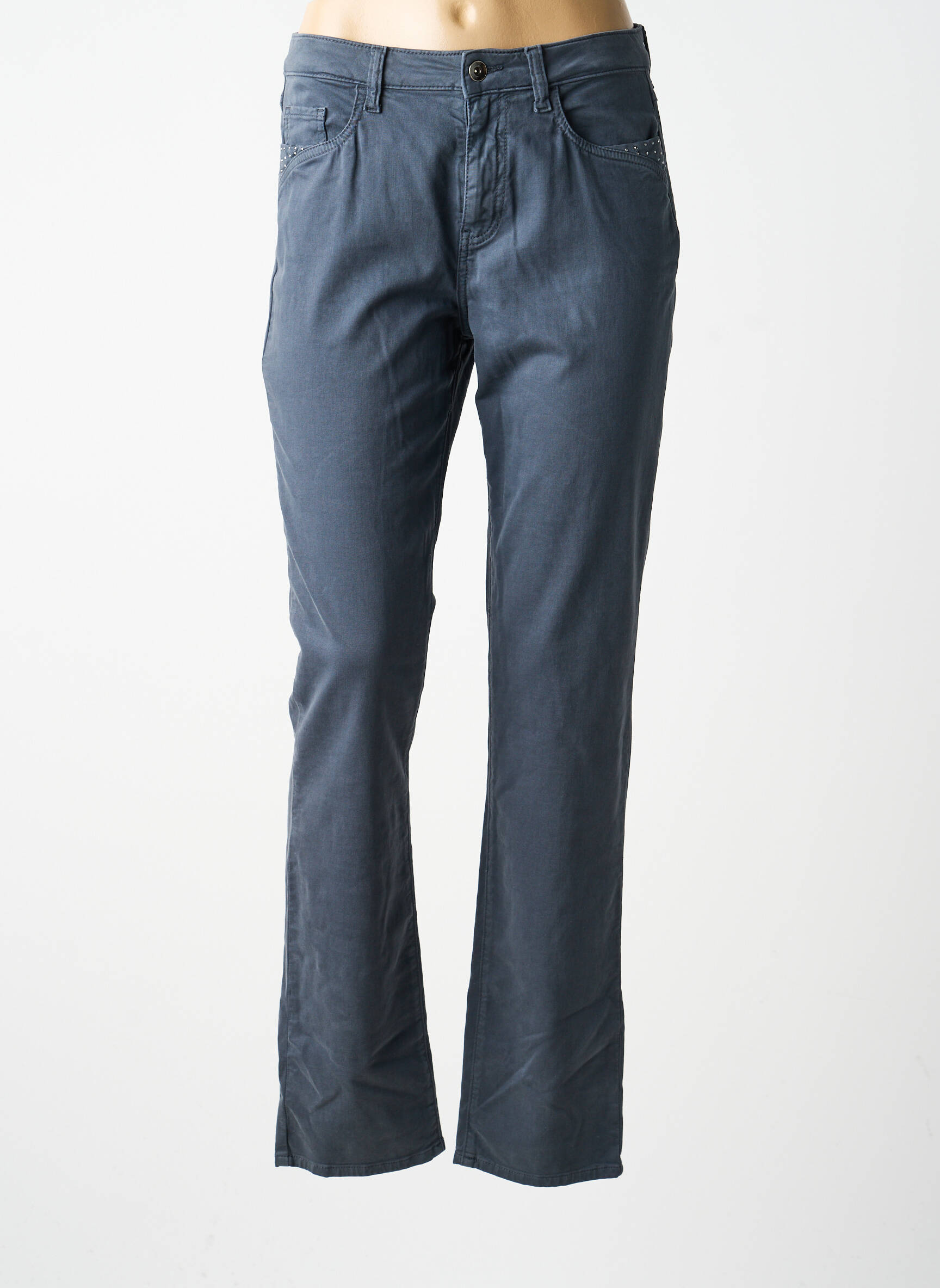 Pantalon slim taille normale taille normale gris GUY DUBOUIS femme