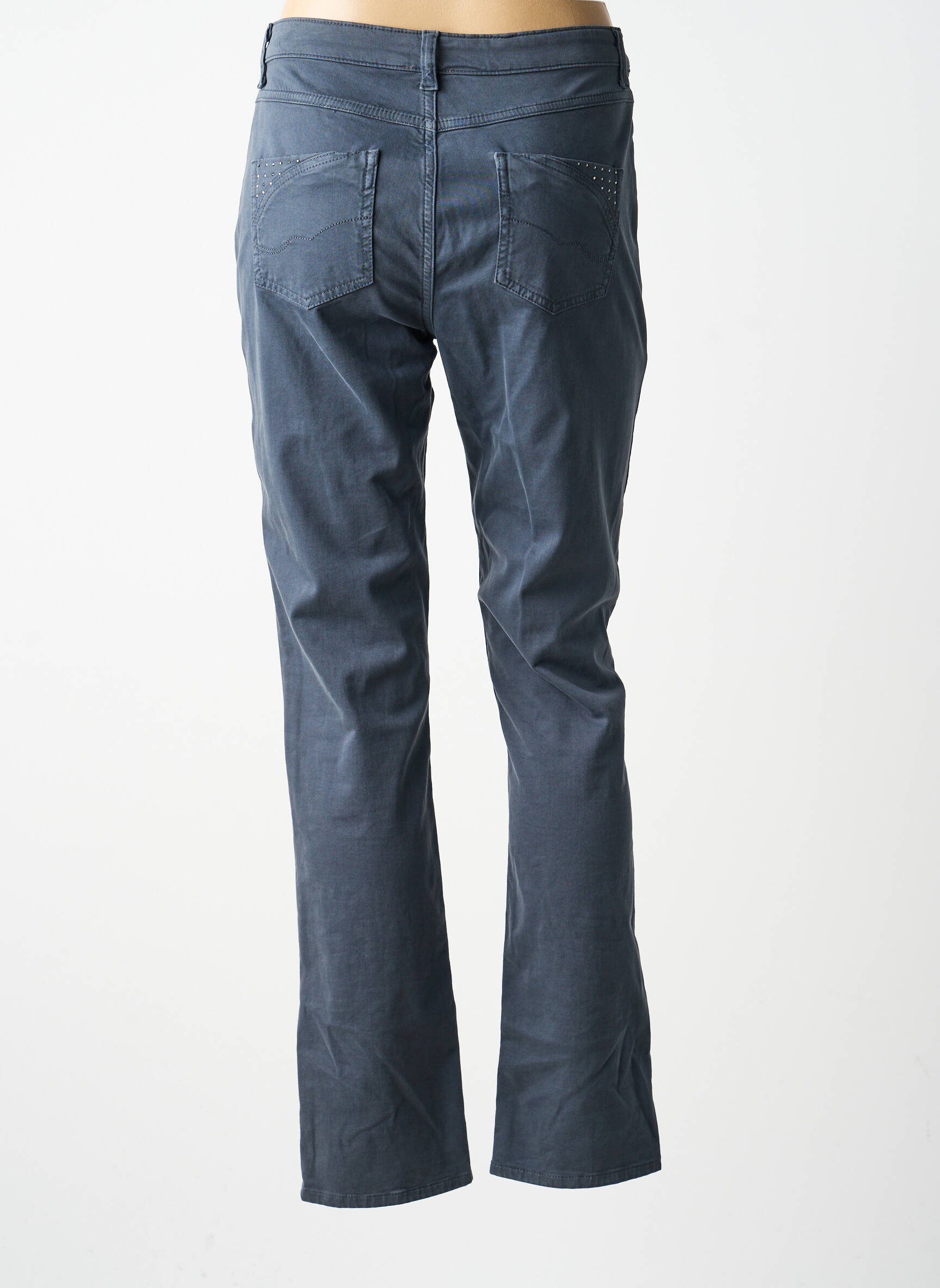Pantalon slim taille normale taille normale gris GUY DUBOUIS femme