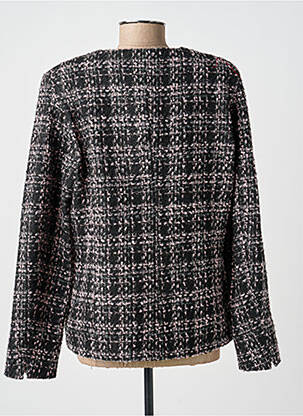 Veste casual col rond noir GUY DUBOUIS femme