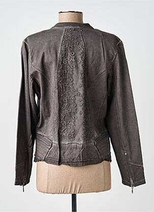 Veste casual col rond gris MERI & ESCA femme