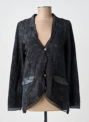 Veste casual col tailleur noir MERI & ESCA femme
