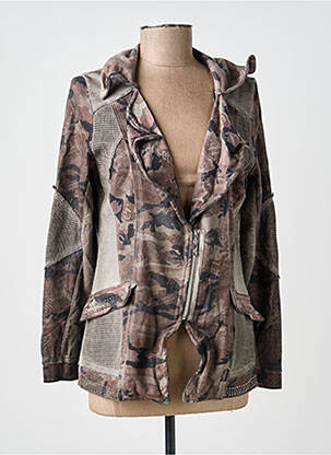 Veste casual col tailleur vert MERI & ESCA femme