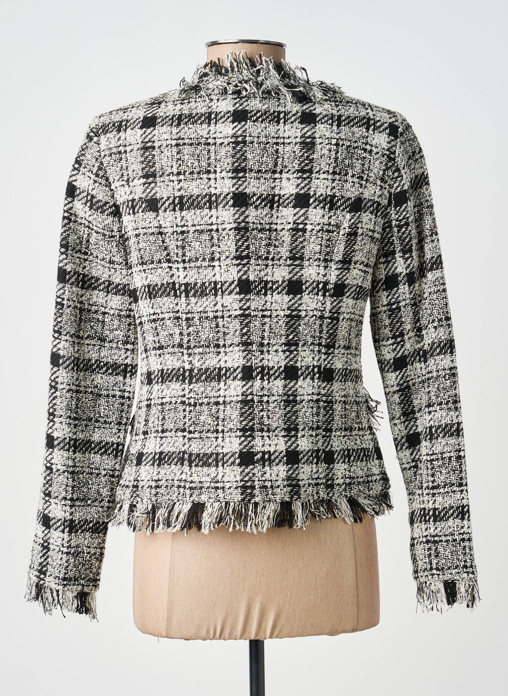 Veste casual col rond noir MERI & ESCA femme
