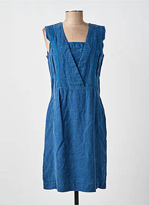 Robe mi-longue sans manche sans manche bleu MERI & ESCA femme
