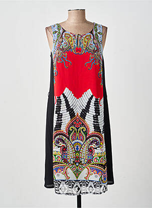 Robe mi-longue sans manche sans manche noir MERI & ESCA femme
