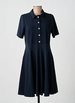 Robe mi-longue manches courtes manches courtes bleu MERI & ESCA femme