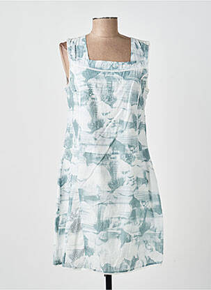 Robe mi-longue sans manche sans manche blanc MERI & ESCA femme
