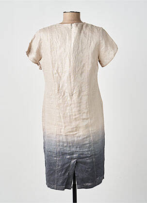 Robe mi-longue manches courtes manches courtes beige MERI & ESCA femme