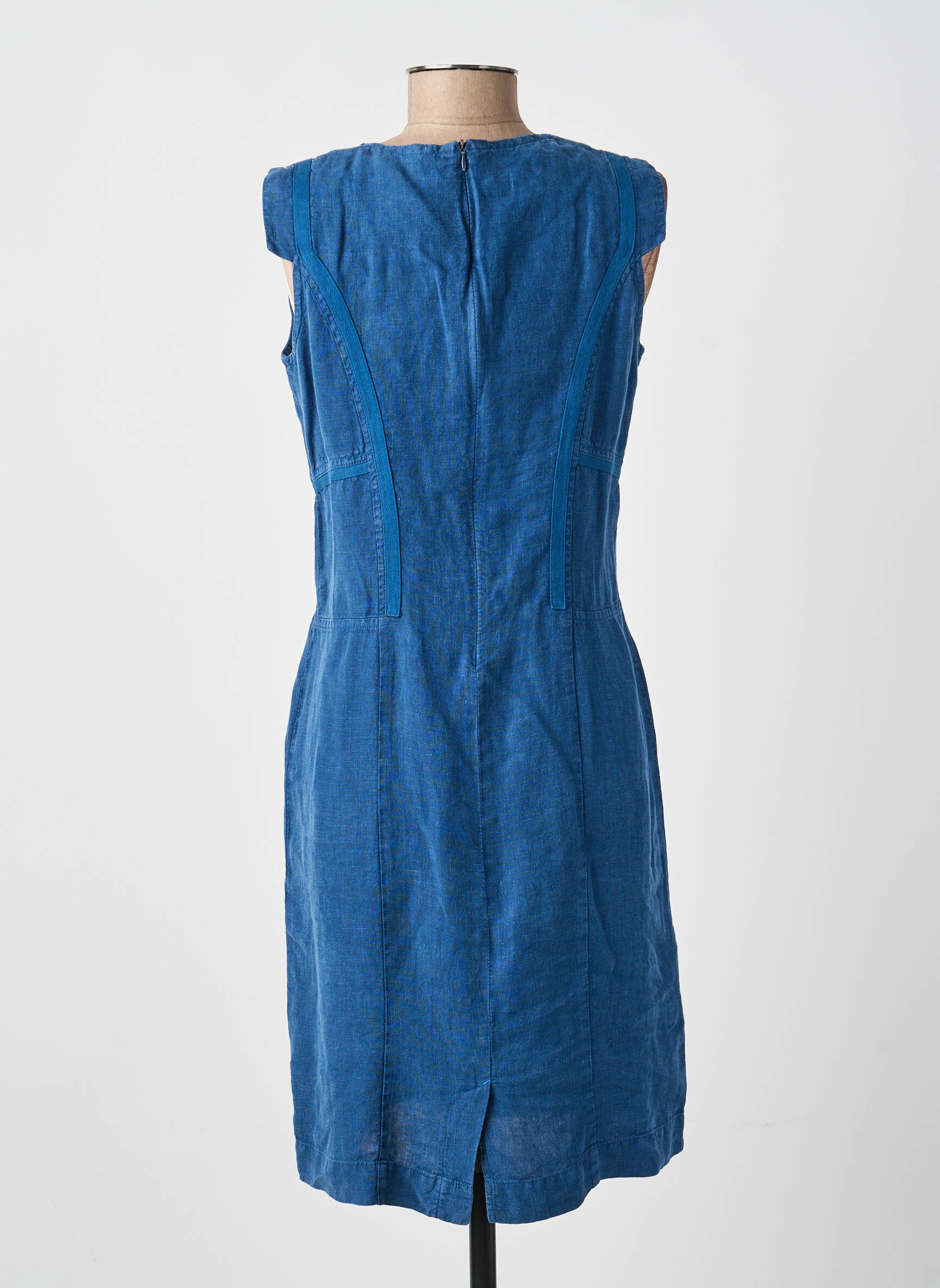 Robe mi-longue sans manche sans manche bleu MERI & ESCA femme