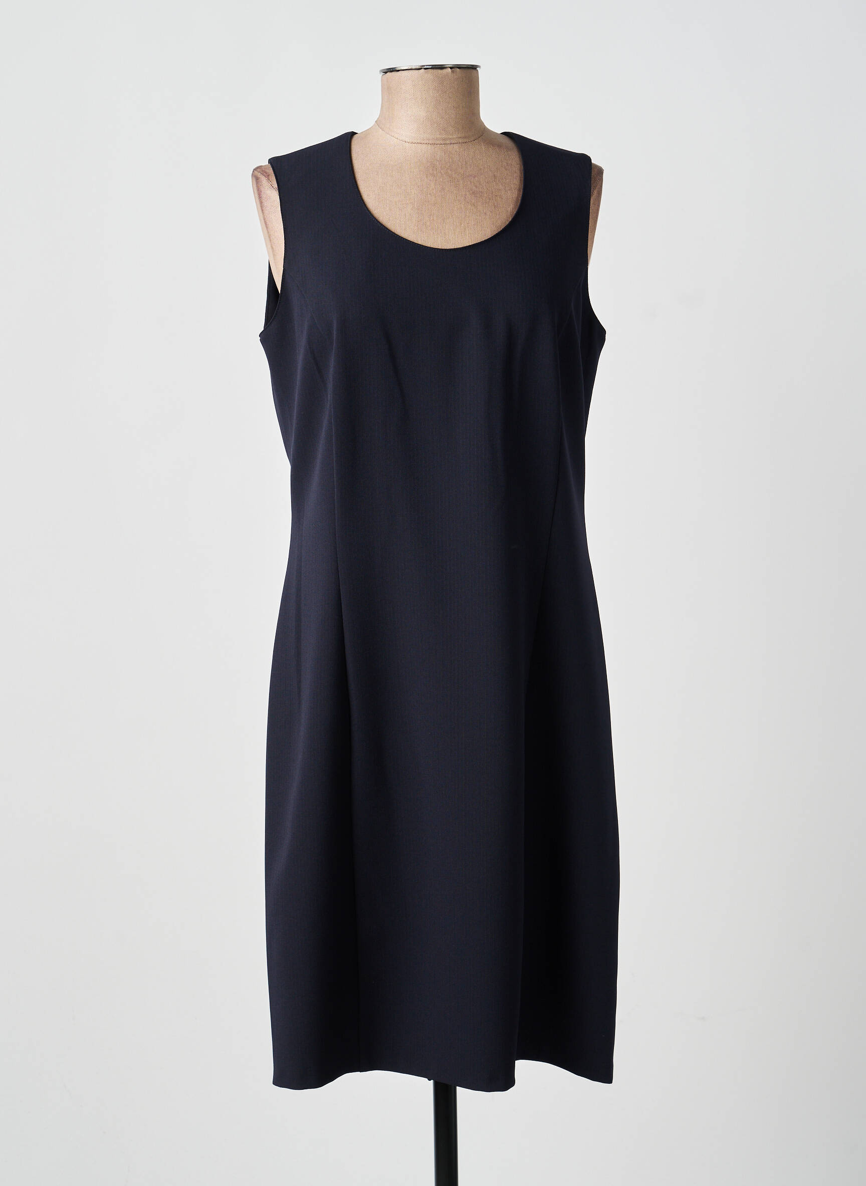 Robe mi-longue sans manche sans manche bleu GUY DUBOUIS femme