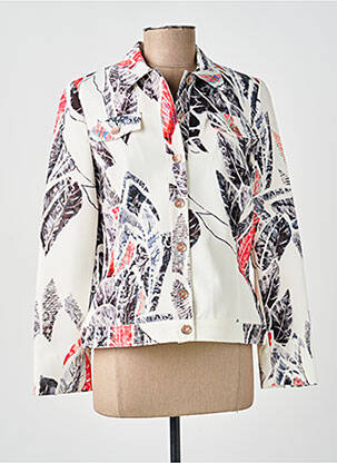 Veste casual coupe cintrée blanc GUY DUBOUIS femme