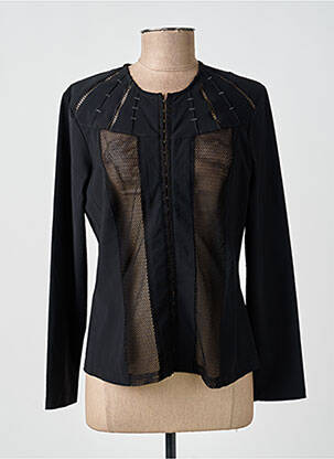Veste casual col rond noir MERI & ESCA femme