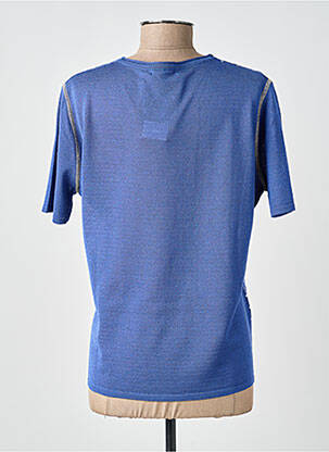 Pull coupe droite manches courtes bleu ARDIUM femme