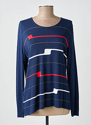 Pull coupe droite manches longues bleu ARDIUM femme