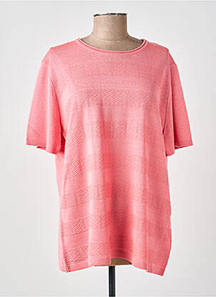 Pull coupe droite manches longues rose ARDIUM femme