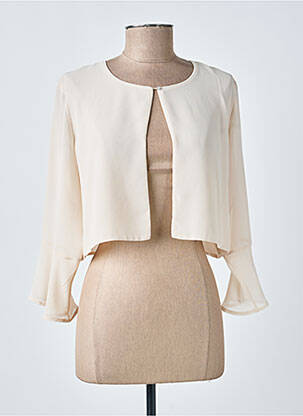 Boléro col rond beige MERI & ESCA femme
