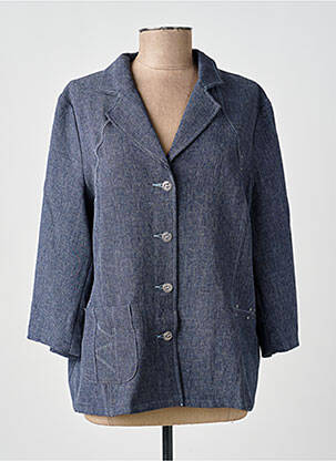 Blazer poches bleu GUY DUBOUIS femme