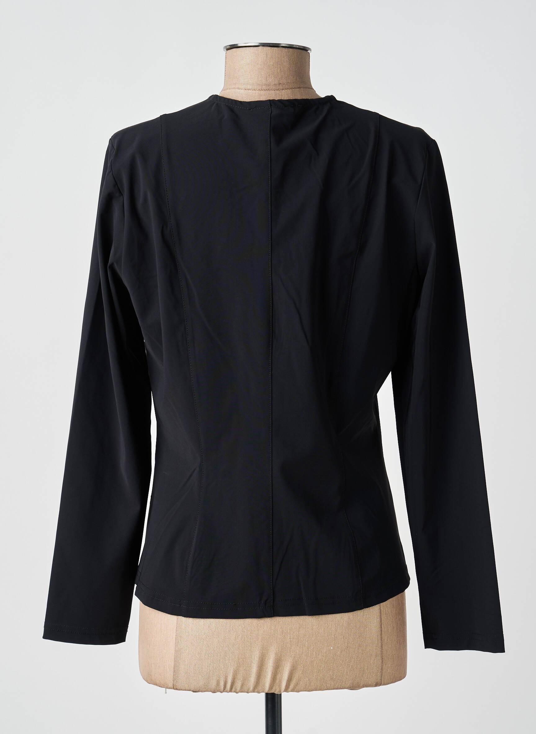 Veste casual col rond noir MERI & ESCA femme
