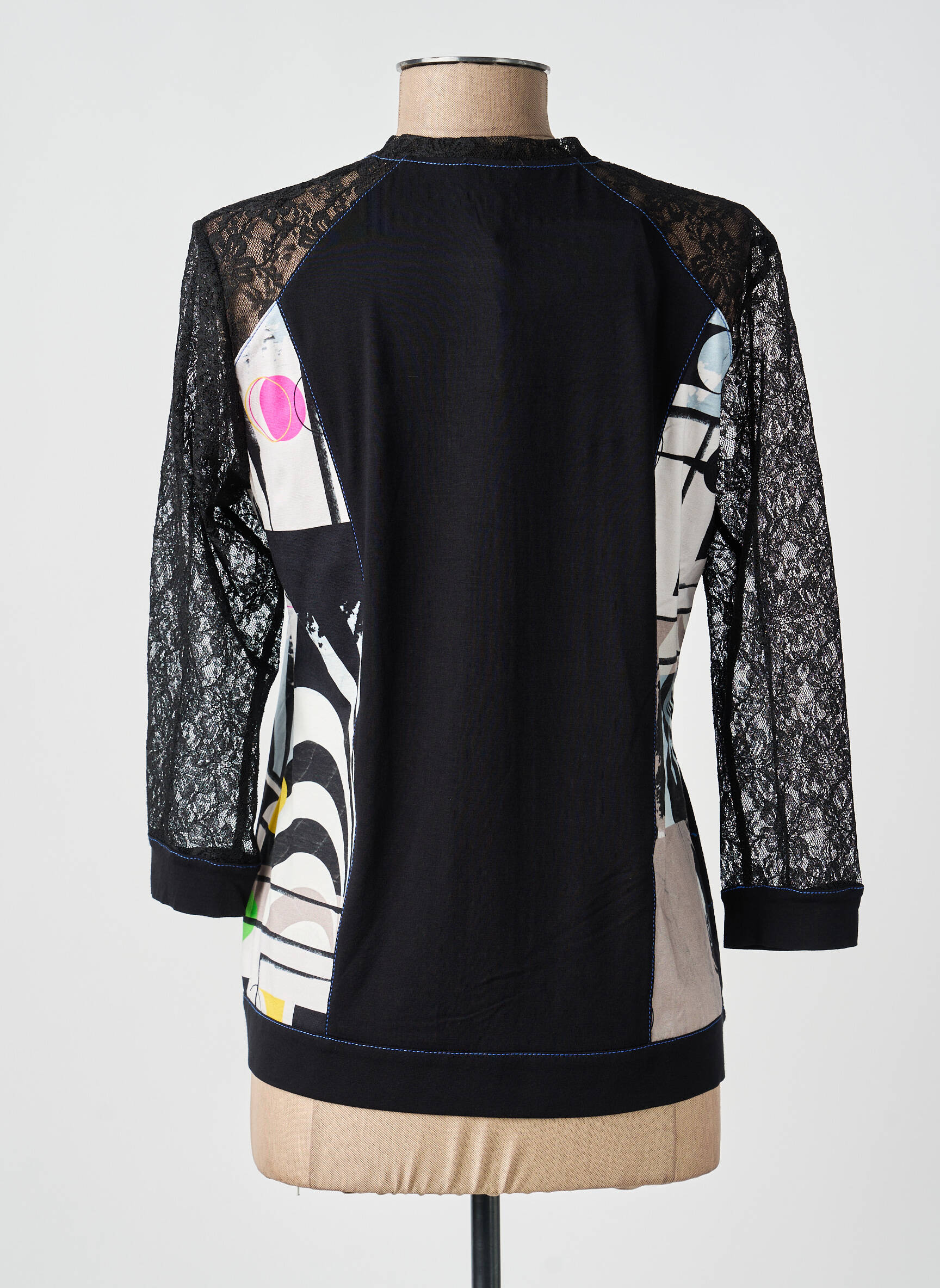 Veste casual fermeture zippée sur le devant noir GUY DUBOUIS femme