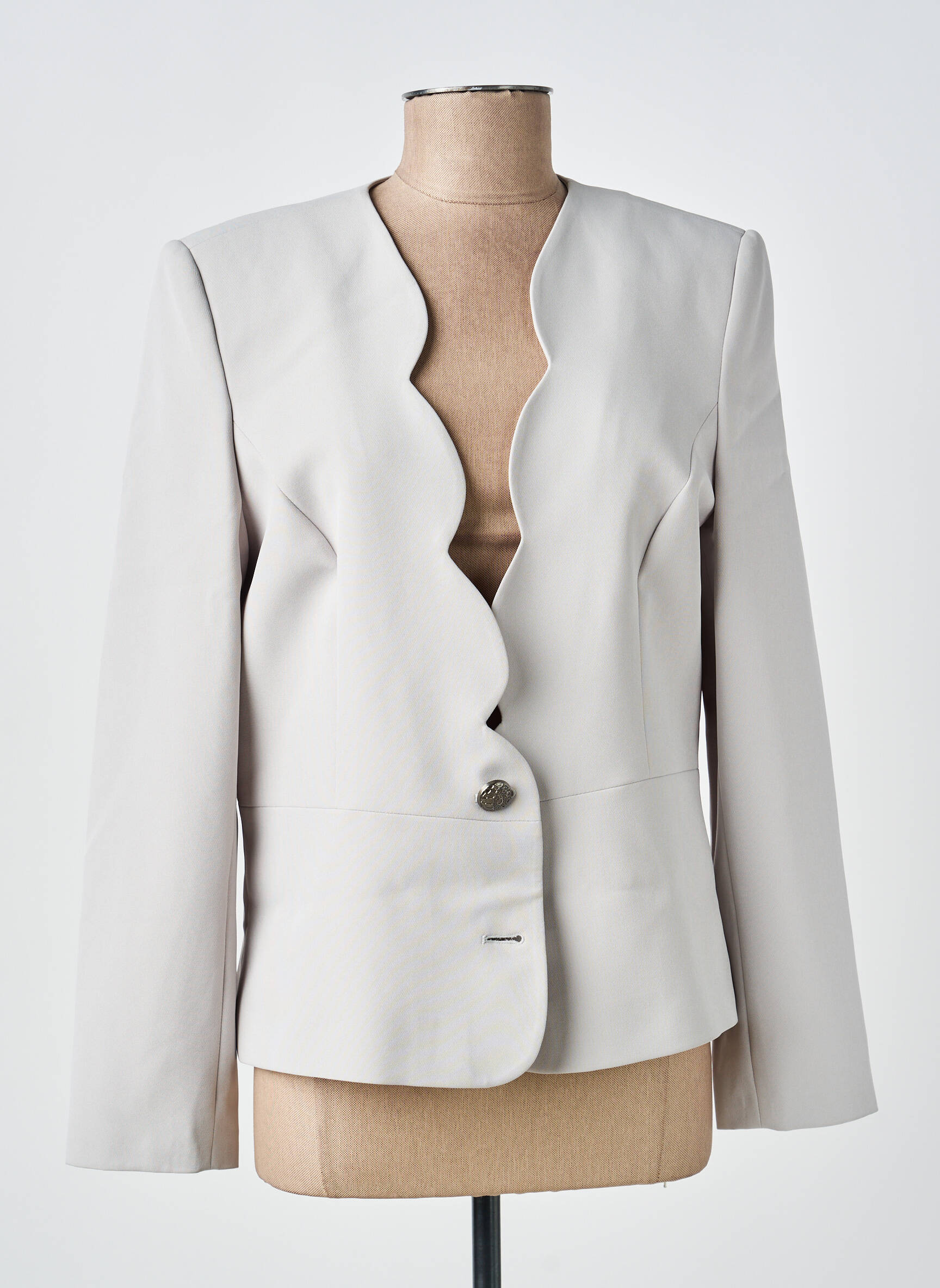 Veste chic fermeture boutonnée sur le devant gris GUY DUBOUIS femme