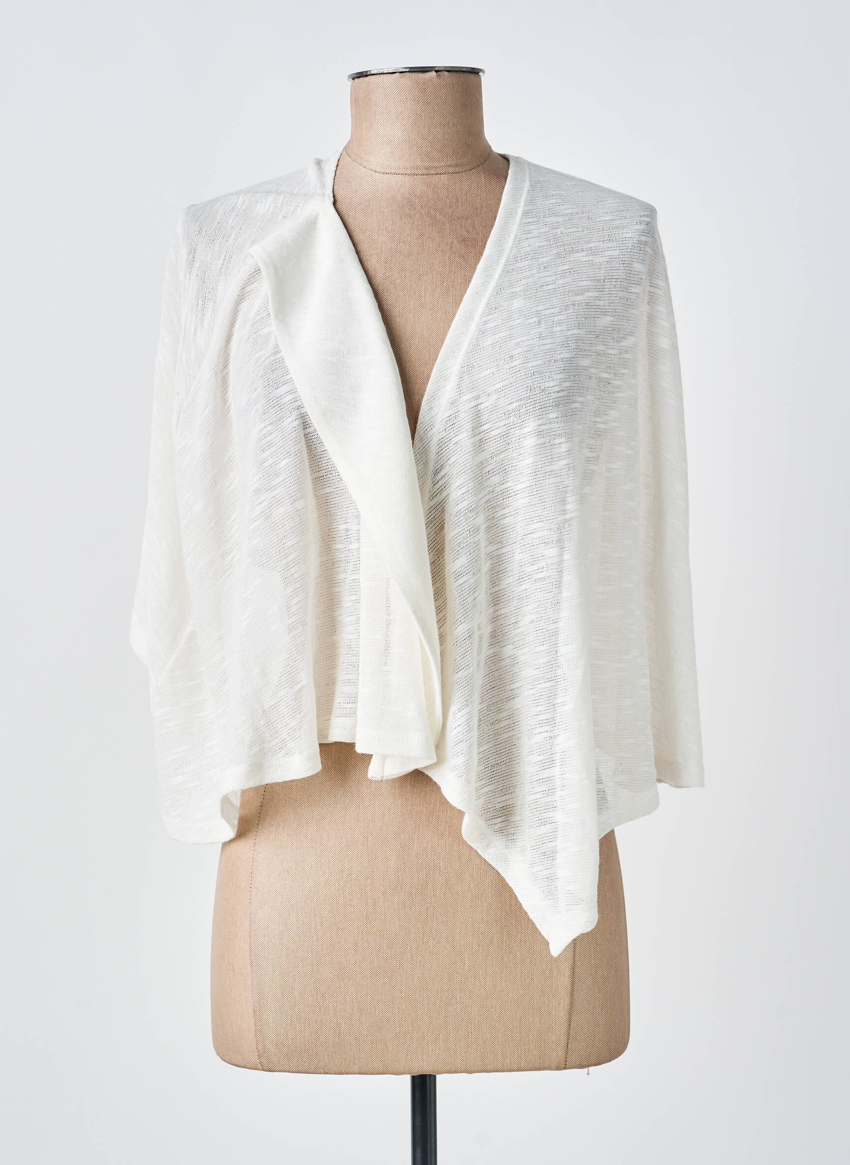 Boléro légère et transparente blanc MERI & ESCA femme