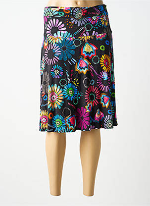 Jupe mi-longue stretch noir MERI & ESCA femme