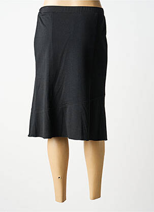 Jupe mi-longue stretch noir GUY DUBOUIS femme