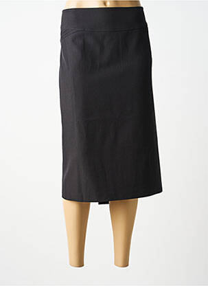 Jupe mi-longue stretch noir GUY DUBOUIS femme