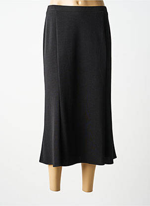 Jupe longue coupe droite noir GUY DUBOUIS femme
