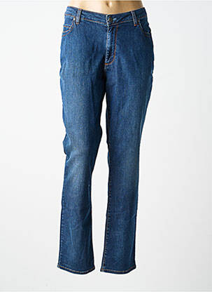 Jeans coupe droite stretch taille normale bleu MERI & ESCA femme