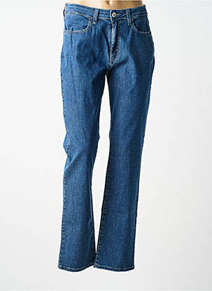 Jeans coupe droite stretch taille normale bleu GUY DUBOUIS femme