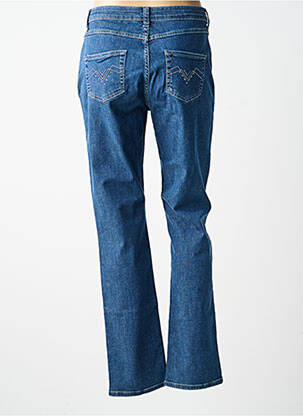 Jeans coupe droite stretch taille normale bleu GUY DUBOUIS femme