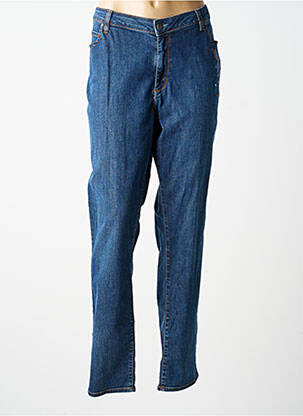 Jeans coupe droite stretch taille normale bleu MERI & ESCA femme