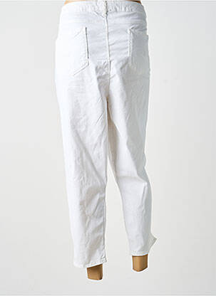 Pantalon 7/8 stretch taille normale blanc GUY DUBOUIS femme