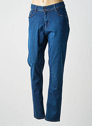 Jeans coupe droite stretch taille normale bleu MERI & ESCA femme