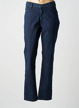 Jeans coupe droite stretch taille normale bleu MERI & ESCA femme