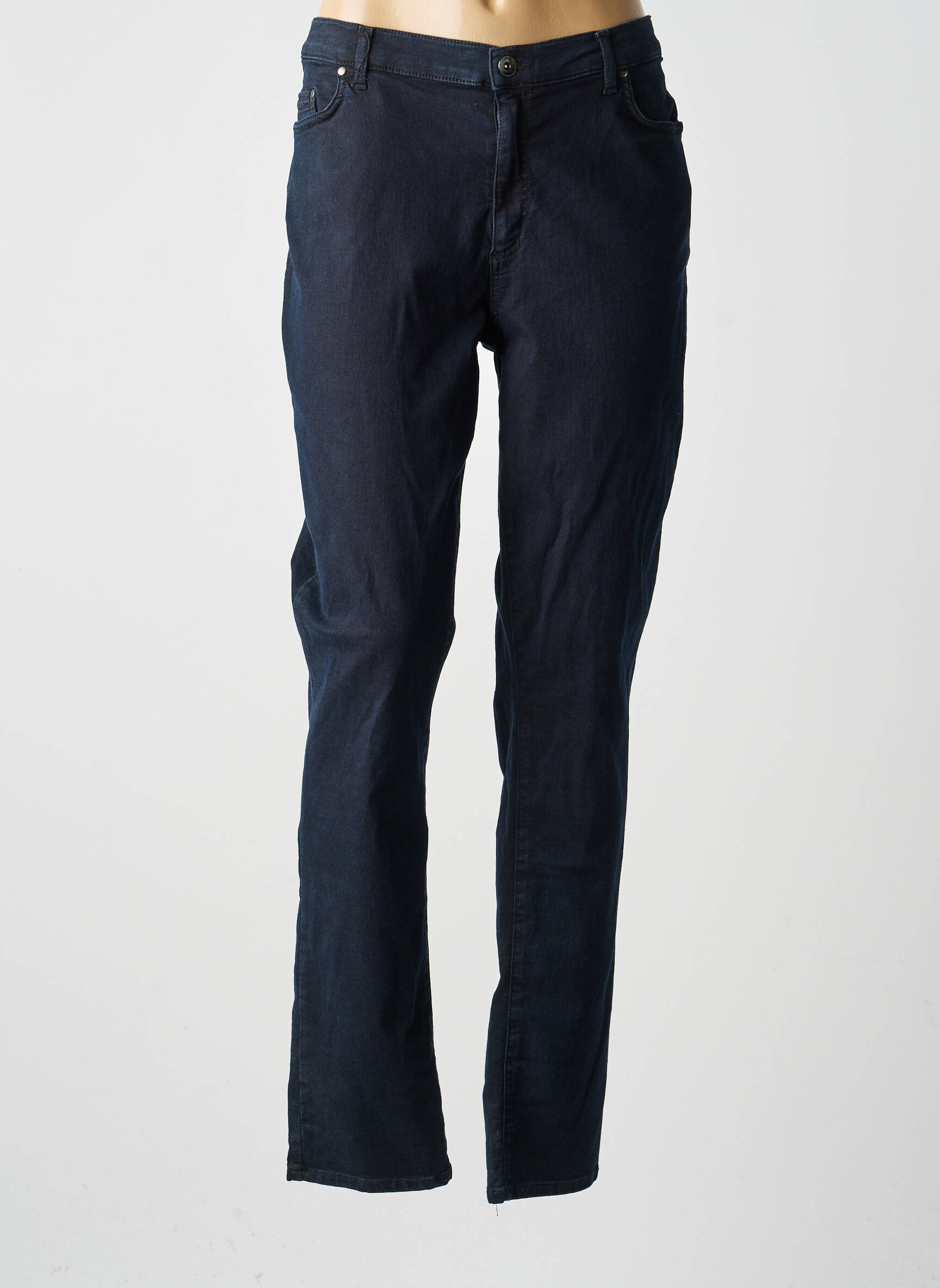 Jeans coupe droite stretch taille normale noir MERI & ESCA femme