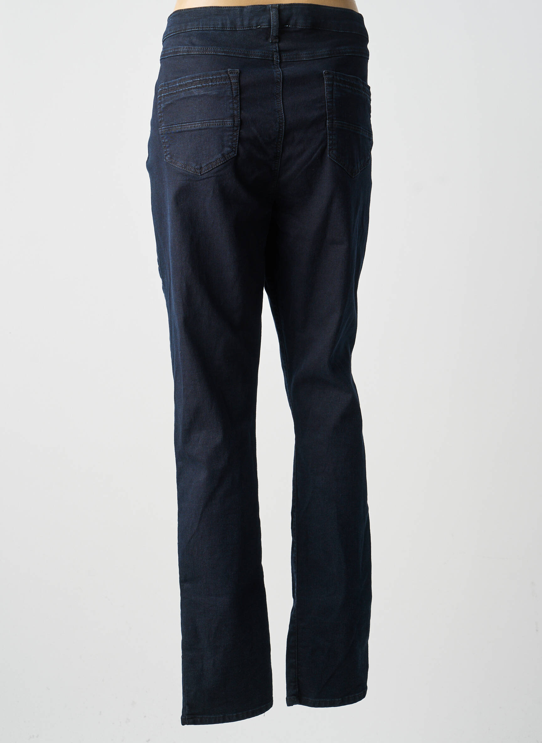 Jeans coupe droite stretch taille normale noir MERI & ESCA femme