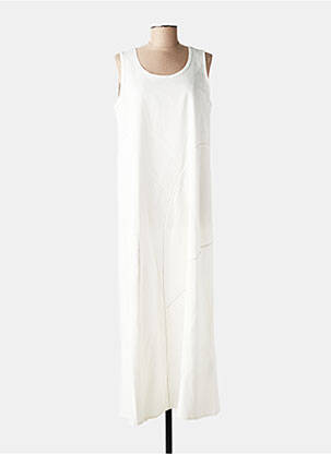 Robe longue sans manche sans manche beige MARIA BELLENTANI femme