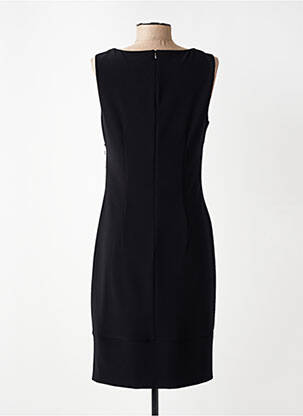 Robe mi-longue imprimé fleurs sans manche noir JOSEPH RIBKOFF femme