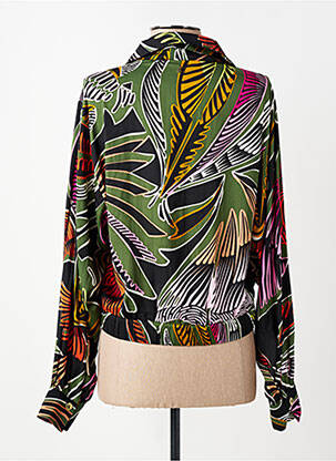 Blouson effet matière satinée noir LOLA CASADEMUNT femme