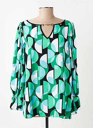 Blouse manches longues manches longues vert JOSEPH RIBKOFF femme