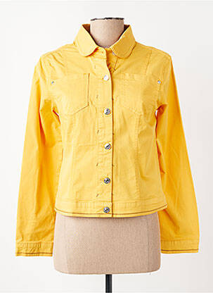 Veste casual poignets boutonnés avec fente jaune FUEGO WOMAN femme